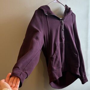 Black plum scuba hoodie Lululemon S